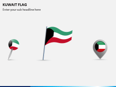 Kuwait Flag PPT Slide 1