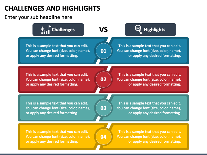 Challenges and Highlights PPT Slide 1
