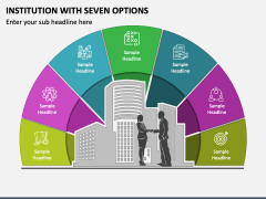 Institution with Seven Options PPT Slide 2