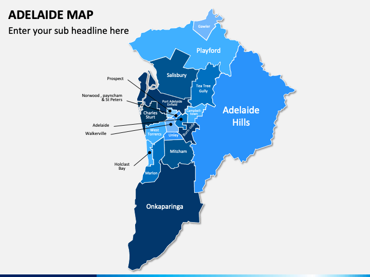Adelaide Map PPT Slide 1