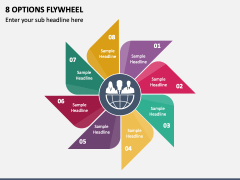 8 Options Flywheel PPT Slide 2