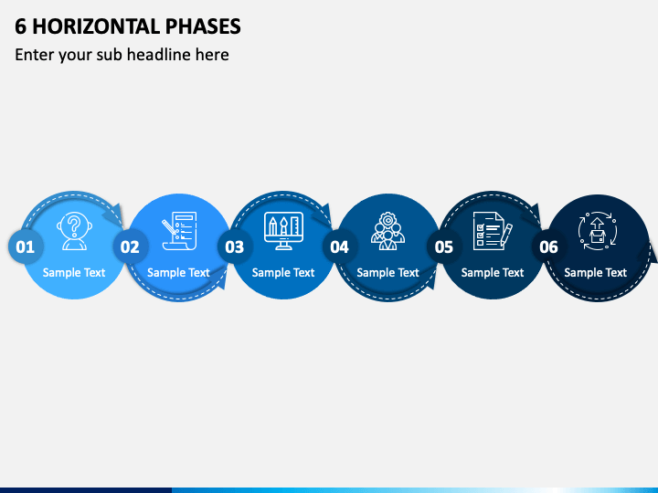 6 Horizontal Phases PPT Slide 1