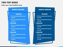 Two Text Boxes - Free PPT Slide 1