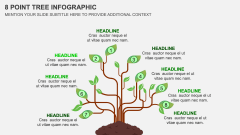 8 Point Tree Infographic PPT Slide 1