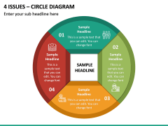 4 Issues - Circle Diagram PPT Slide 2