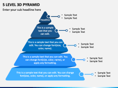 5 Level 3D Pyramid PPT Slide 2