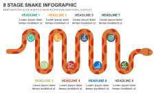 8 Stage Snake Infographic PPT Slide 1