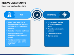 Risk Vs Uncertainty PowerPoint and Google Slides Template - PPT Slides