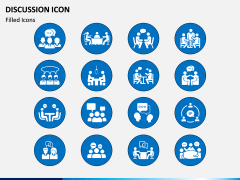 Discussion Icons PPT Slide 1