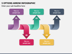 5 Options Arrow Infographic PPT Slide 2