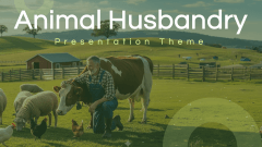 Animal Husbandry Presentation Theme PPT Slide 1