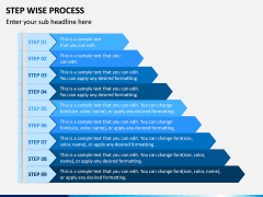 Step Wise Process Free PPT Slide 1