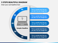 5 Steps Beautiful Diagram PPT Slide 2