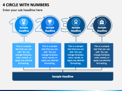 4 Circle with Numbers PPT Slide 1