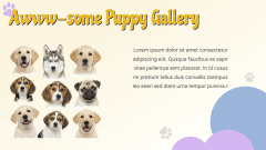 Cute Puppy Theme PPT Slide 11