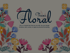 Floral Theme Animated Presentation - SketchBubble
