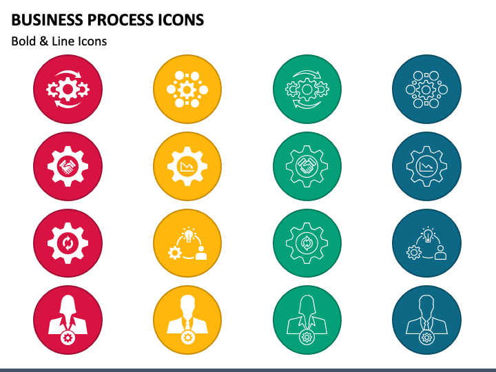 Business Process Icons PPT Slide 1