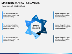 Star Infographics – 6 Elements PPT Slide 1