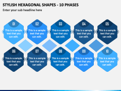 Stylish Hexagonal Shapes - 10 Phases PPT Slide 2