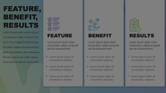 Feature, Benefit, Results Animated Presentation - SketchBubble