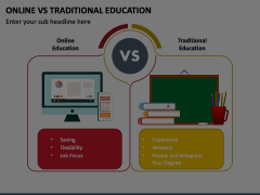 Online Vs Traditional Education Animated Presentation - SketchBubble