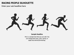 Racing People Silhouette for PowerPoint and Google Slides - PPT Slides