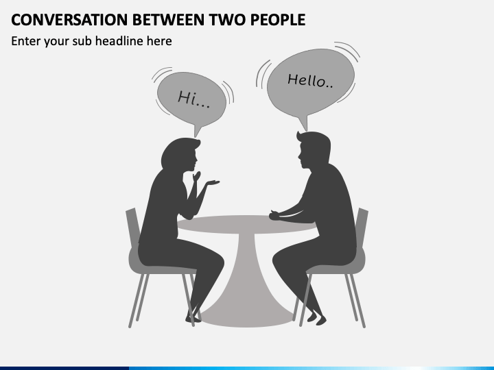 Conversation Between Two People PPT Slide 1