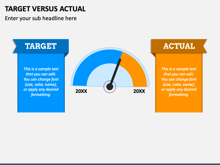 Target Versus Actual PPT Slide 1