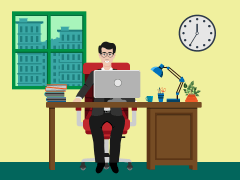 Person With Documents on Desk PPT Slide 6