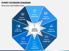 8 Part Octagon Diagram PPT Slide 2