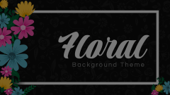Floral Background Theme Animated Presentation - SketchBubble