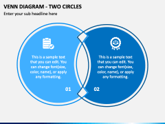 Venn Diagram - Two Circles PPT Slide 2