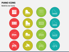 Piano Icons PPT Slide 2