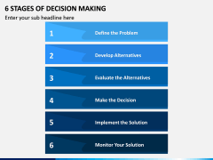 6 Stages of Decision Making PPT Slide 1