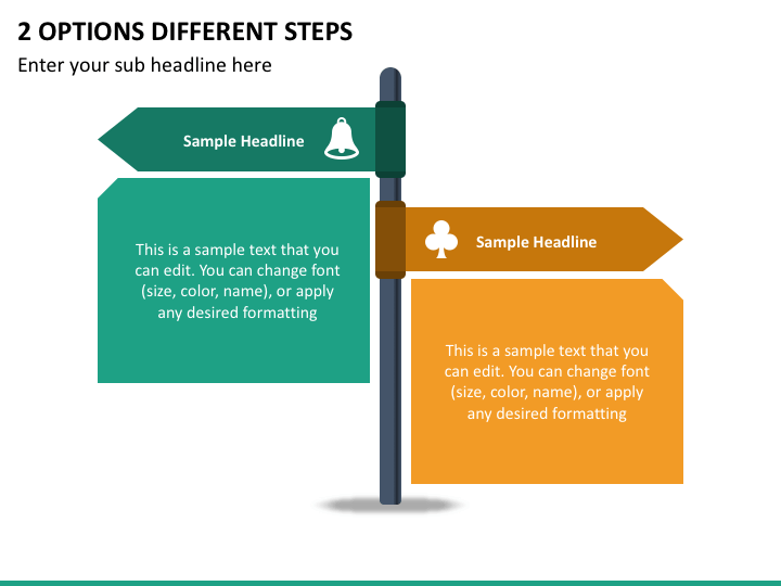 2 Options Different Steps Slide 1
