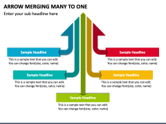 Arrow Merging Many to One PPT Slide 1