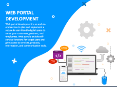 Web Portal Development PowerPoint and Google Slides Template - PPT Slides