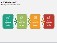 4 Text Box Flow PPT Slide 2