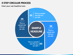 4 Step Circular Process PPT Slide 2