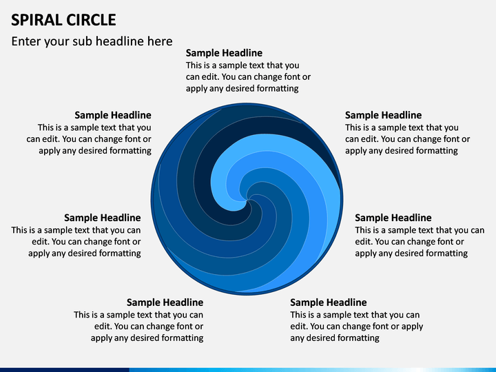 Spiral Circle PowerPoint Template | SketchBubble