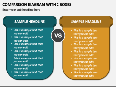 Comparison Diagram with 2 Boxes PPT Slide 1