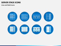 Server Stack Icons PPT Slide 1