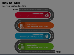 Road to Finish Animated Presentation - SketchBubble