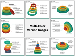 3D Circles Multicolor Combined