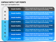 Capsule with 7 List Points PPT Slide 2