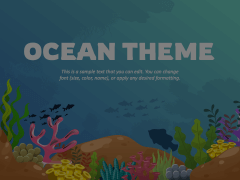 Ocean Theme Animated Presentation - SketchBubble