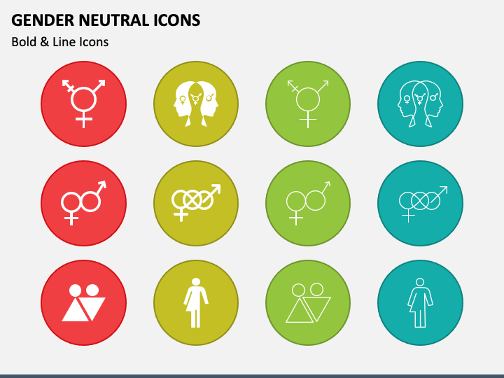 Gender Neutral Icons PowerPoint Template and Google Slides Theme