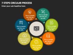 7 Steps Circular Process PPT Slide 1