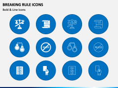 Breaking Rule Icons PPT Slide 2