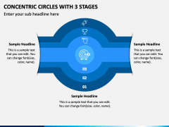 Concentric Circles With 3 Stages PPT Slide 1